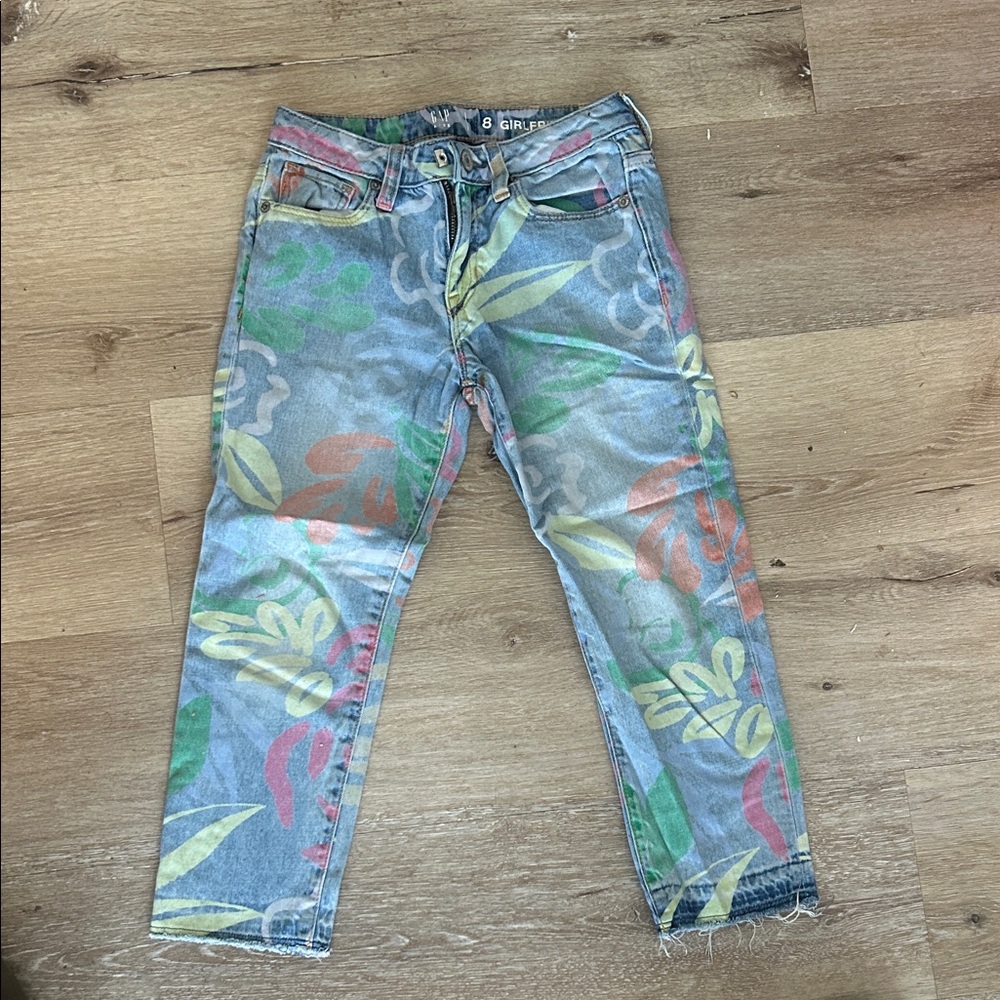 GAP Multicolor Floral Women's Cropped Jeans